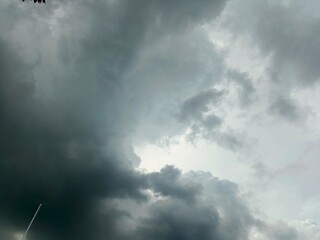 Dark Storm Clouds Forming in the Sky Before Rainfall