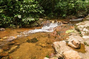 Rio Macaquinho, river and tourist destination at Estrada Rio do Julio - Schroeder, Santa Catarina, Brazil