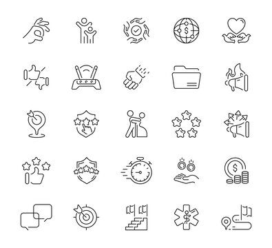 Web development icons set. editable line icons, linear, design and programming symbols