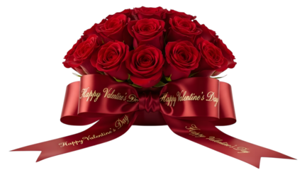Elegant valentine's day rose bouquet