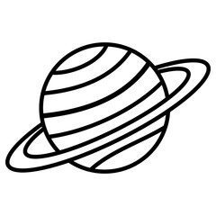 Saturn Simple Illustration 