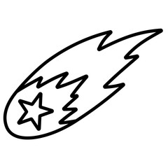 Comet Simple Illustration 