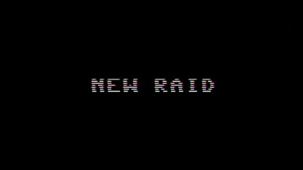 New raid - glitch text animation retro vhs distortion pixel effect gaming cyber - Powered by Adobe