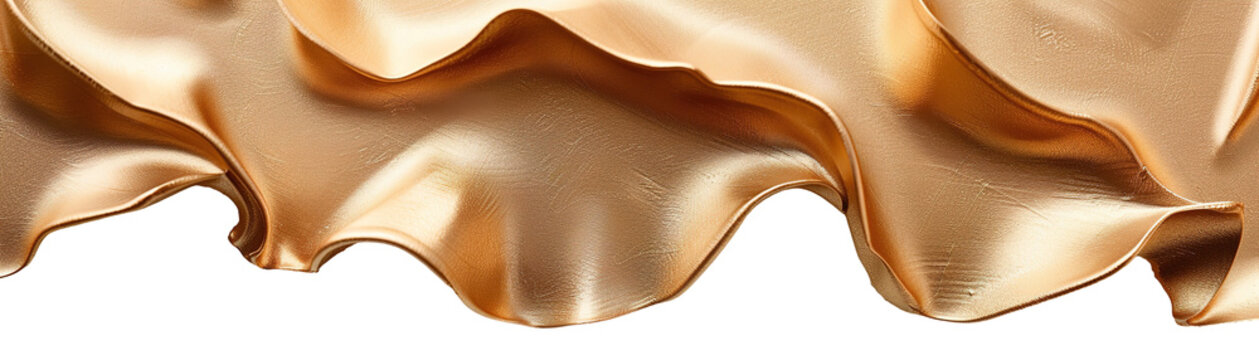 This design features abstract gold shapes arranged neatly as a top strip, creating an elegant touch for various projects. The transparent background enhances its versatility