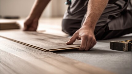 Floating floor vinyl plank installation