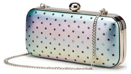 Iridescent Metallic Clutch Purse &ndash; Modern Fashion Accessory