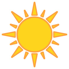 sun vector icon
