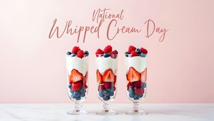 National Whipped Cream Day Dessert Banner