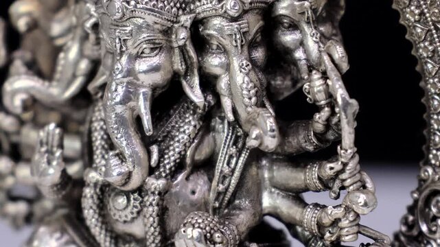 Panchamukhi Ganesha (Heramba Ganesha) | Five-Faced Form of Lord Ganesha Symbolizing Pancha Koshas, Divine Power, Spiritual Growth, Protection, and Higher Consciousness in Hindu Religious Art