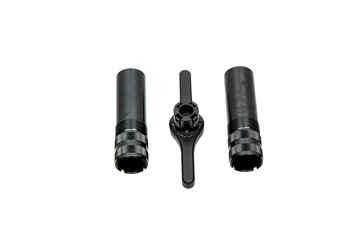 Shotgun Choke Tubes And Wrench Isolated