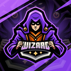Wizard esport mascot logo design © Visink.art