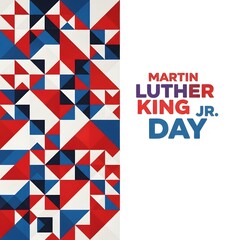 Fototapeta premium Martin luther king jr day celebration background