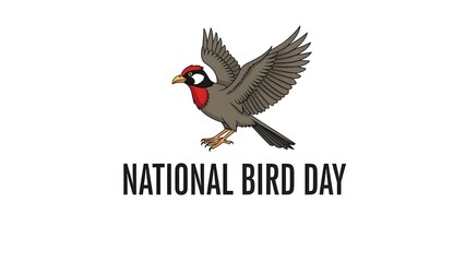 Obraz premium National bird day celebration with a turkey illustration