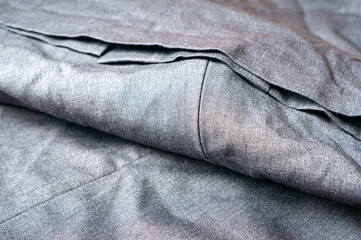 Gray fabric for creating trousers and business clothes