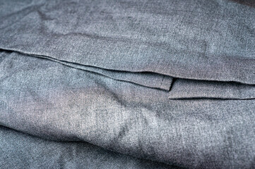 Gray fabric for creating trousers and business clothes