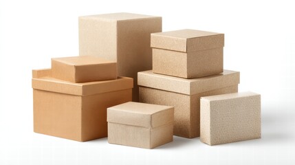 Courier process with parcels, logistics and transport.