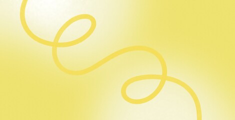 Yellow fun grainy noise texture abstract squiggle wave ribbon banner template background