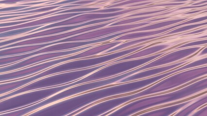 Ripples on purple water surface with sunlight reflections flowing smoothly serene natural pattern