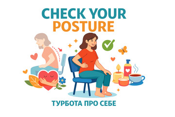 Check your posture: illustrated guide for healthy spine and self-care