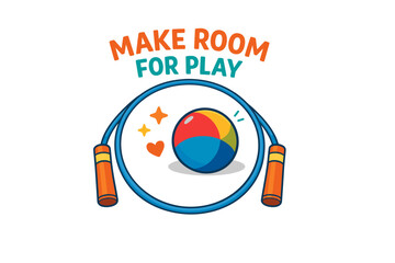 Colorful toy design with jump rope and ball promoting playful activity