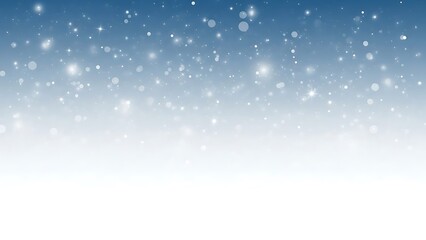 Beautiful snowfall with white snowflakes falling down