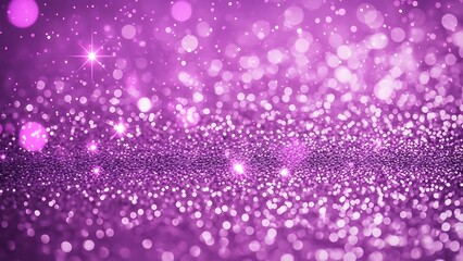 Vibrant purple glittering background with sparkling lights