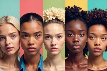 Diverse Portraits: Genderless, Multi-ethnic Subjects Expressing a Range of Emotions and Personalities