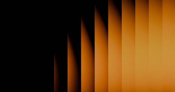 Orange and black gritty gradient minimal graphic background with refracted glass effect. Also referred to as fractured glass effect or line displacement effect. NON-AI