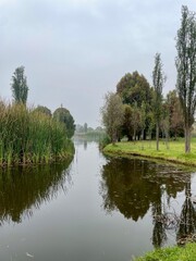 View of the the lake in the morning