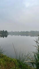 View of the the lake in the morning