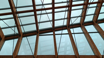 Vue de l'int&eacute;rieur d'une verri&egrave;re.