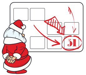 Santa plans busy December 31st.