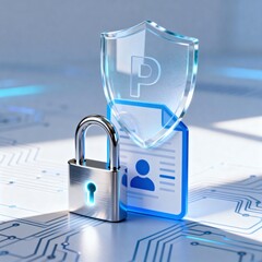 Digital Privacy and Data Protection Concept Ensuring Secure Handling of Personal Information