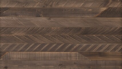 Dark wood chevron parquet texture background