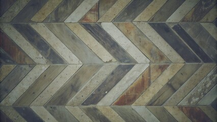 Rustic chevron reclaimed wood pattern