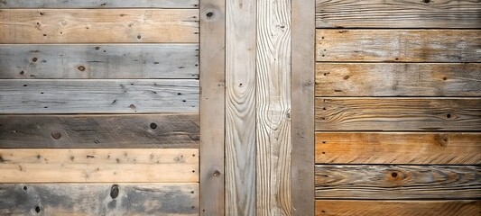 Rustic multi-tone reclaimed wood texture background