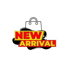 New arrival shopping bag isolated on transparent background