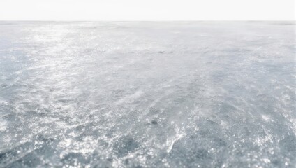 Vast Ocean Surface with Gentle Waves Under a Hazy Sky.