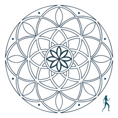 Fototapeta premium Minimalist-mandala design