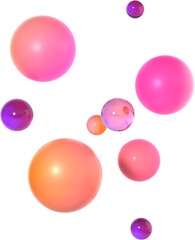 Floating gradient spheres