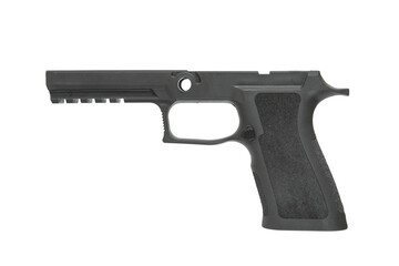 Stripped pistol frame with accessory rail