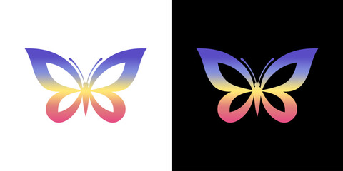 Butterfly Wings Logo ? Symmet...