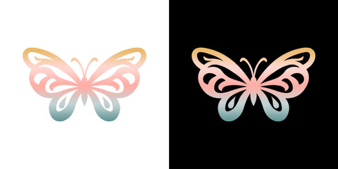 Elegant Minimal Butterfly Log...