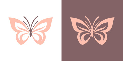 Minimal Butterfly Logo ? Clea...