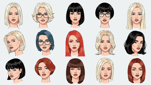 Diverse Womens Hairstyles - A Collection of Modern Looks.