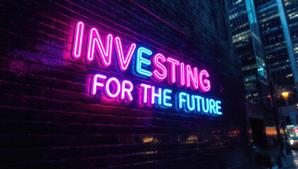 Investing for the Future Neon Sign