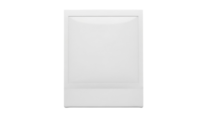 Blank instant photo frame PNG isolated on transparent background, retro picture border for vintage photography and memories