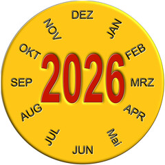 Jahresuhr 2026
