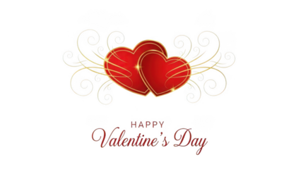 Celebrate valentine's day with elegant hearts