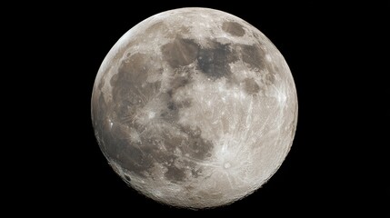 An image of the full moon taken using a 0.2-meter telescope